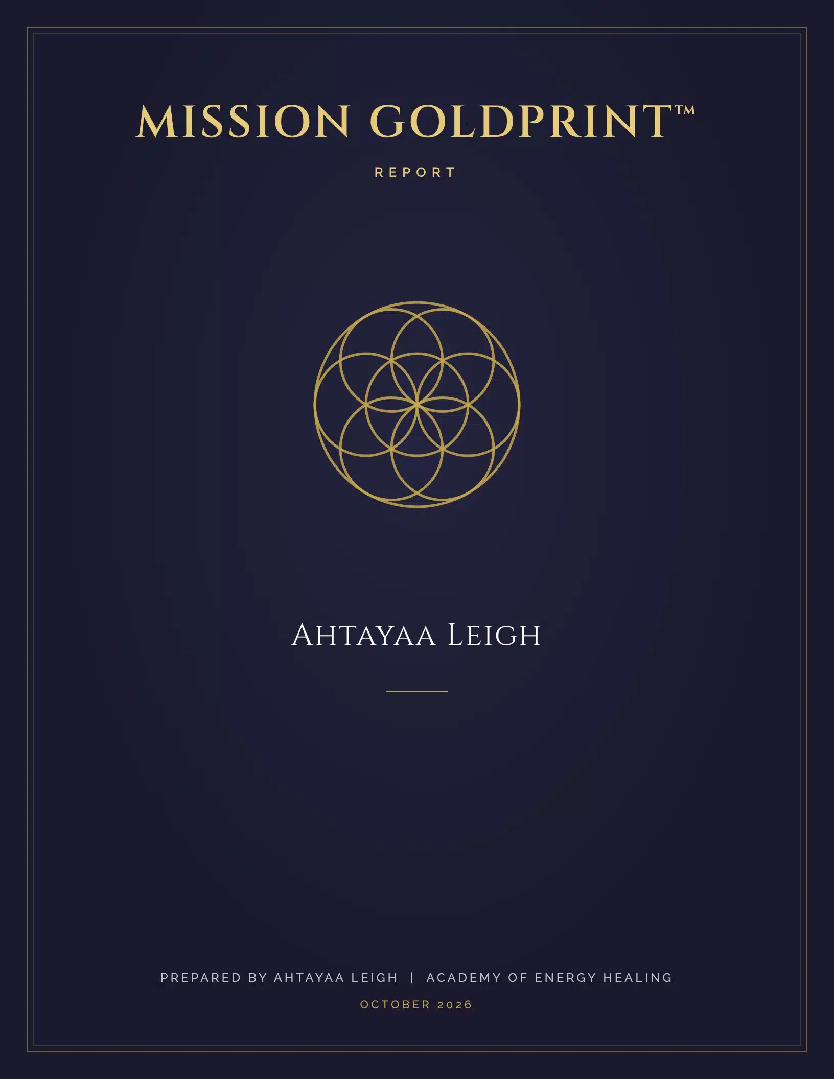 Mission Goldprint report cover